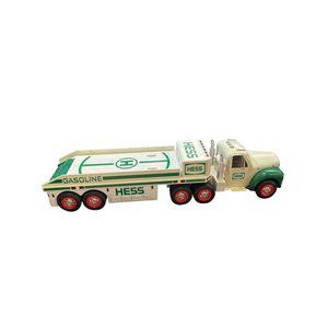 Hess Toy Truck 2002 Hauler Vehicle Lights Classic Realistic Play White Green